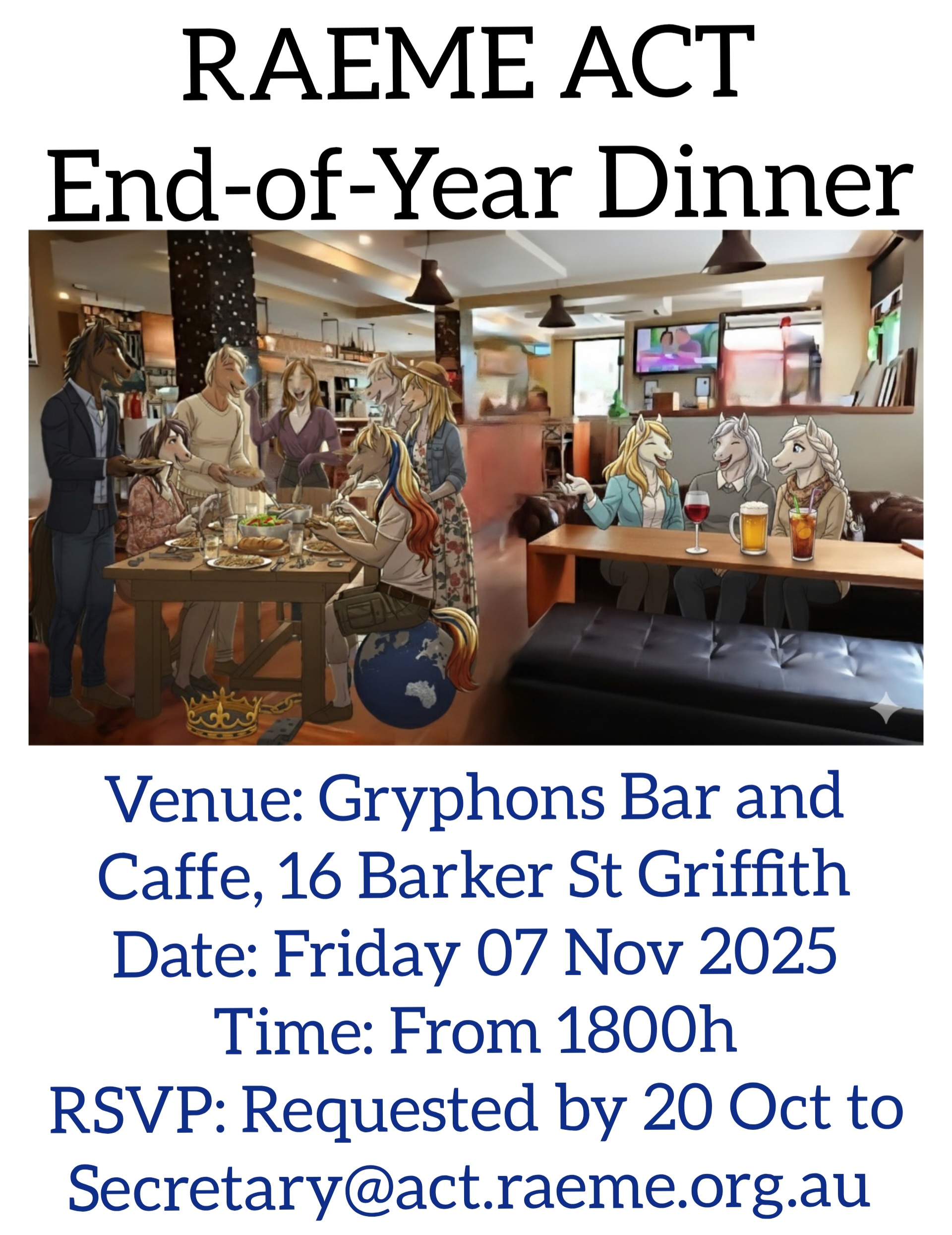 RAEME End of Year Dinner Invitation